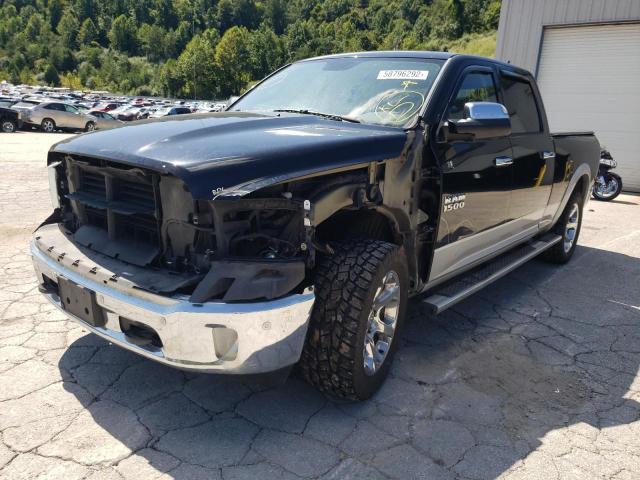 1C6RR7VT1ES444757 - 2014 RAM 1500 LARAM BLACK photo 2