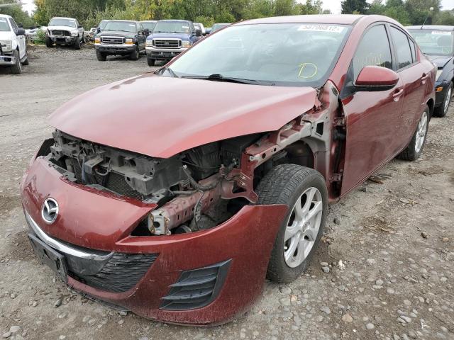 JM1BL1SF3A1207372 - 2010 MAZDA 3 I BURGUNDY photo 2