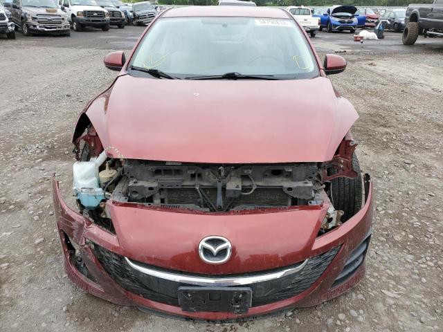 JM1BL1SF3A1207372 - 2010 MAZDA 3 I BURGUNDY photo 9