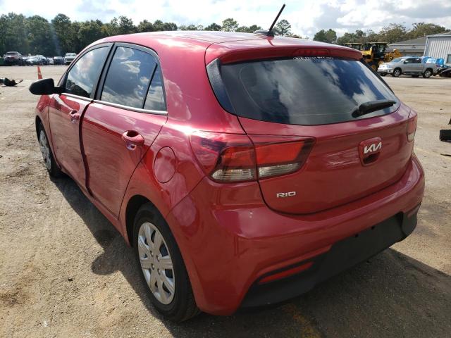 3KPA25AD0NE474803 - 2022 KIA RIO S RED photo 3