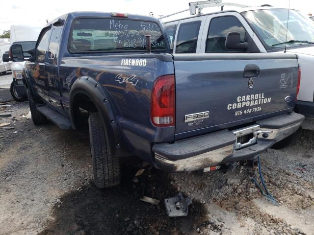 1FTWX31526EB38118 - 2006 FORD F350 SRW S BLUE photo 3