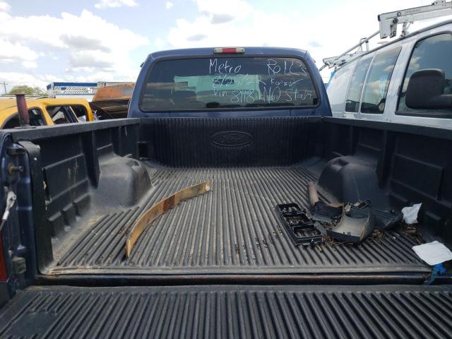 1FTWX31526EB38118 - 2006 FORD F350 SRW S BLUE photo 6