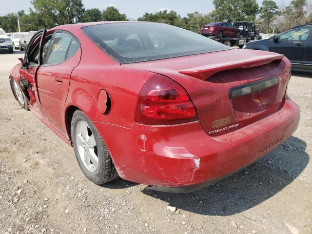 2G2WP552981101510 - 2008 PONTIAC GRAND PRIX RED photo 3