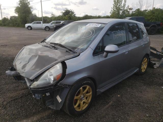 JHMGD38697S055346 - 2007 HONDA FIT S SILVER photo 2