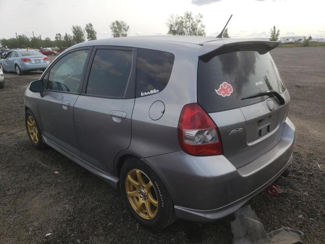 JHMGD38697S055346 - 2007 HONDA FIT S ვერცხლისფერი ფოტო 3