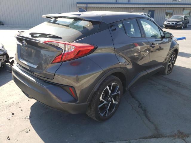 NMTKHMBX9JR036799 - 2018 TOYOTA C-HR XLE GRAY photo 4