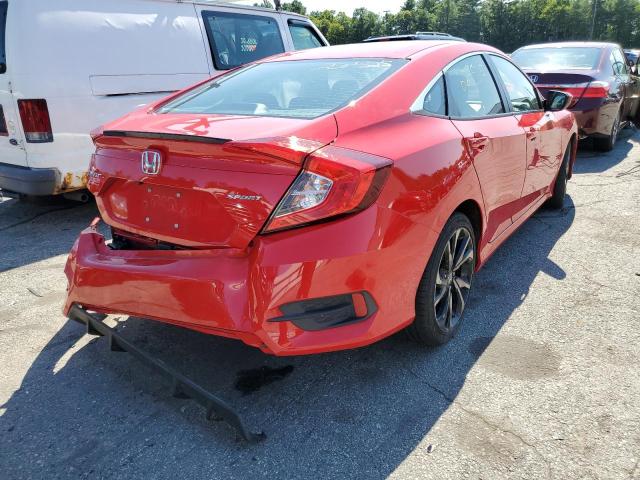 2HGFC2F80KH567965 - 2019 HONDA CIVIC SPOR RED photo 4