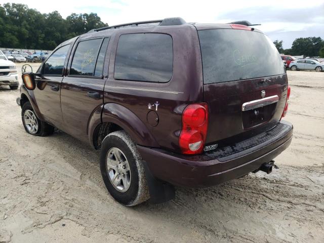 1D8HB58D95F555620 - 2005 DODGE DURANGO LI RED photo 3