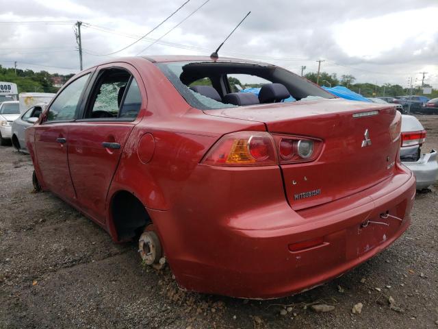 JA3AU16U58U005142 - 2008 MITSUBISHI LANCER DE RED photo 3