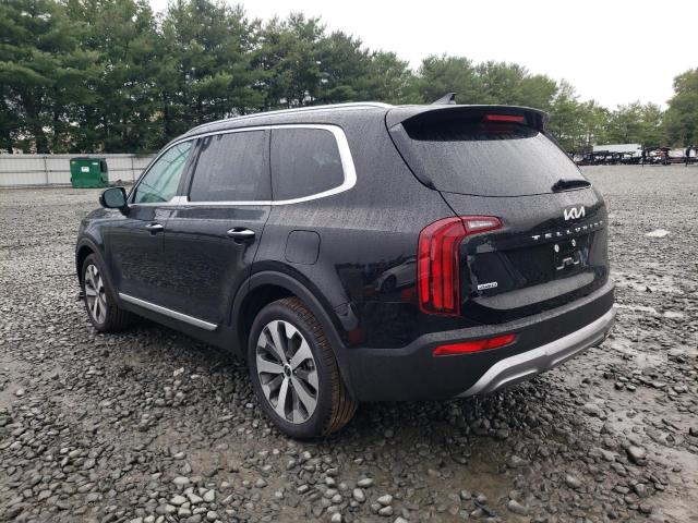 5XYP6DHC9NG248297 - 2022 KIA TELLURIDE BLACK photo 3