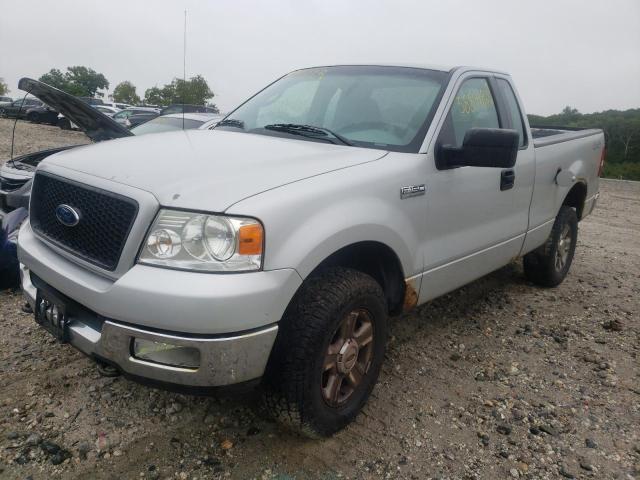 1FTRF14565KC60447 - 2005 FORD F-150 SILVER photo 2