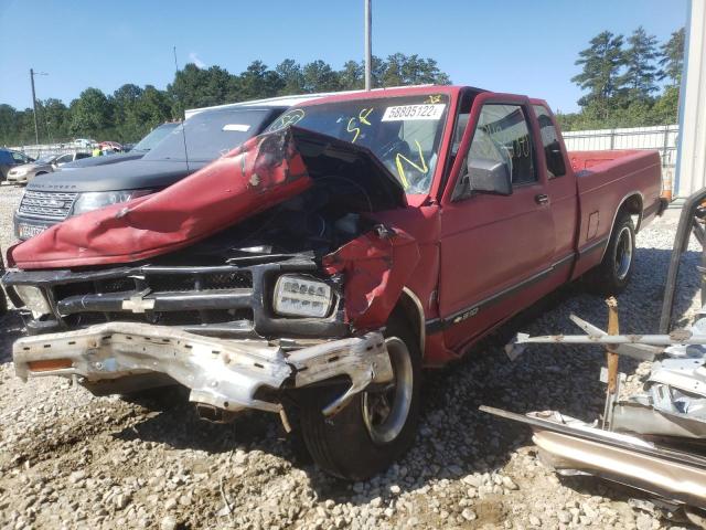 1GCCS19Z0M2287185 - 1991 CHEVROLET S TRUCK S1 RED photo 2