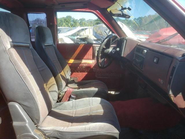 1GCCS19Z0M2287185 - 1991 CHEVROLET S TRUCK S1 RED photo 5