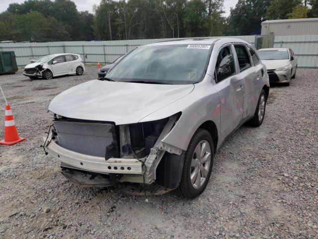 5FRYD3H88EB018434 - 2014 ACURA MDX ADVANC SILVER photo 2