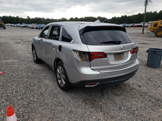 5FRYD3H88EB018434 - 2014 ACURA MDX ADVANC SILVER photo 3