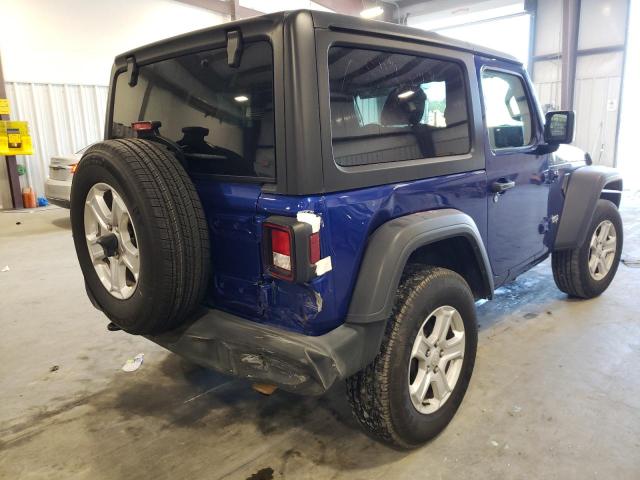 1C4GJXAN1LW180685 - 2020 JEEP WRANGLER S 蓝色 照片 4