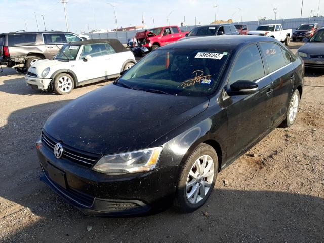 3VWDX7AJ6DM267981 - 2013 VOLKSWAGEN JETTA SE BLACK photo 2