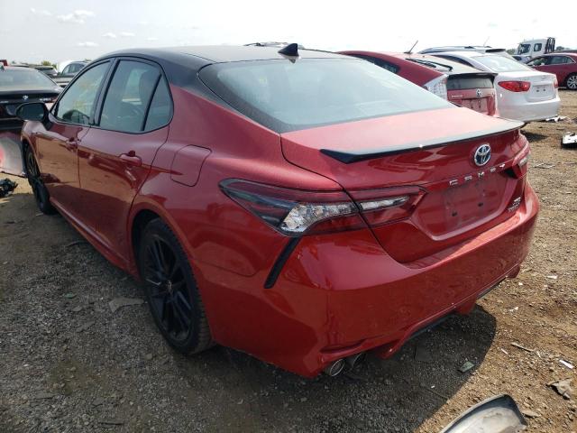 4T1K31AK3MU030819 - 2021 TOYOTA CAMRY XSE RED photo 3