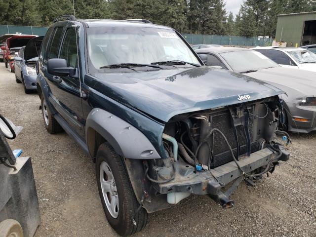 1J4GL38K75W572713 - 2005 JEEP LIBERTY RE TEAL photo 1