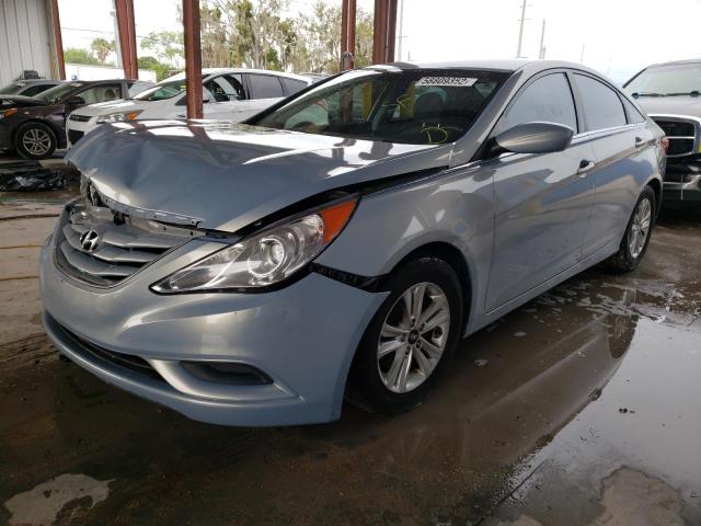 5NPEB4AC5BH110600 - 2011 HYUNDAI SONATA GLS BLUE photo 2