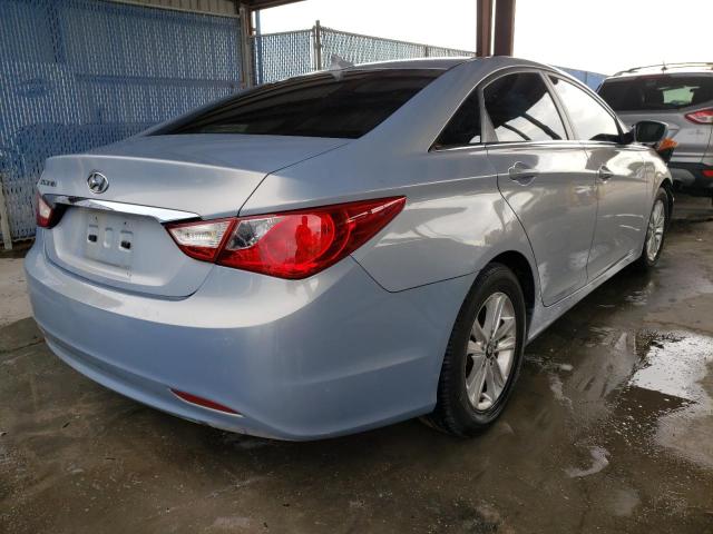 5NPEB4AC5BH110600 - 2011 HYUNDAI SONATA GLS BLUE photo 4