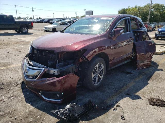 5J8TB3H77JL000587 - 2018 ACURA RDX ADVANC BURGUNDY photo 2