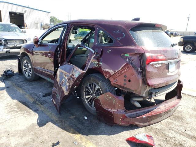 5J8TB3H77JL000587 - 2018 ACURA RDX ADVANC BURGUNDY photo 3