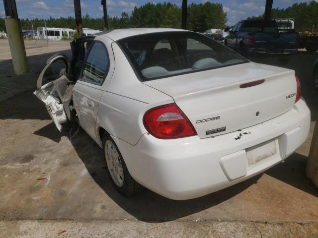 1B3ES56C23D228885 - 2003 DODGE NEON SXT WHITE photo 3