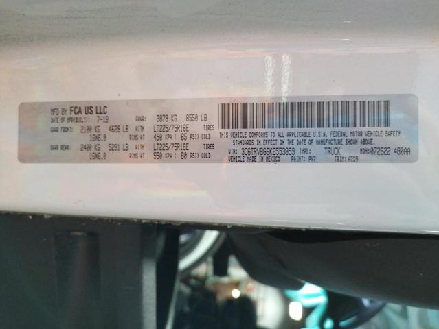 3C6TRVBG6KE553859 - 2019 RAM PROMASTER 白色 照片 10