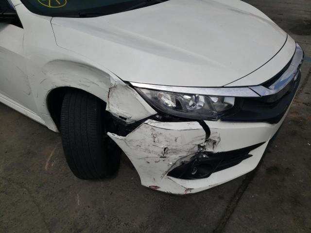 JHMFC1F73JX005681 - 2018 HONDA CIVIC EXL Biały zdjęcie 9