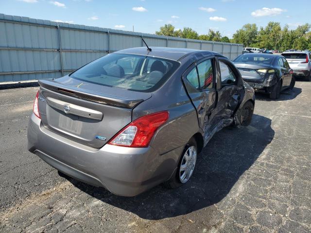 3N1CN7AP7FL818911 - 2015 NISSAN VERSA S GRAY photo 4