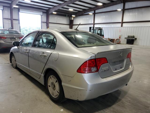 JHMFA36217S032096 - 2007 HONDA CIVIC HYBR SILVER photo 3