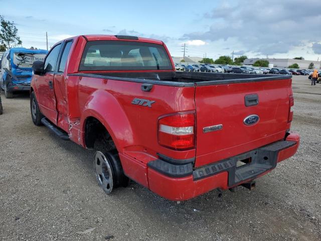 1FTRX02W85KC60484 - 2005 FORD F150 RED photo 3