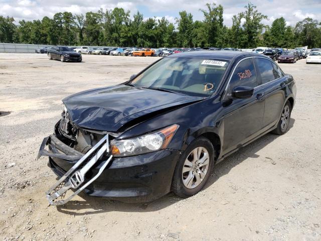 1HGCP26379A095798 - 2009 HONDA ACCORD LX BLACK photo 2