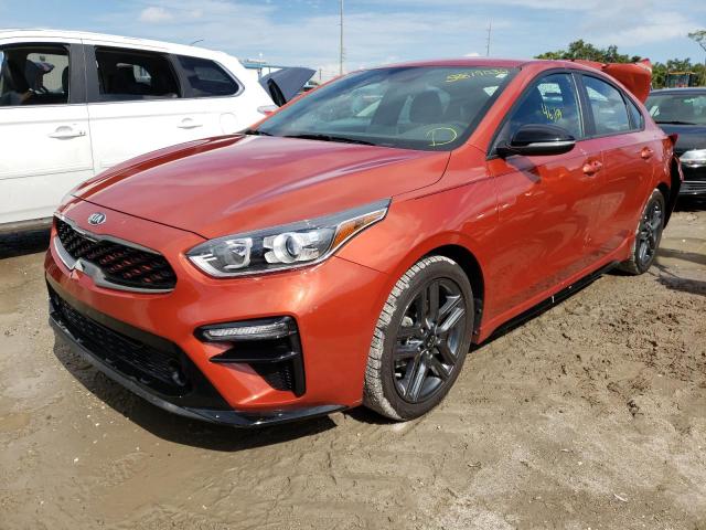 3KPF34AD0LE168646 - 2020 KIA FORTE GT L ORANGE photo 2