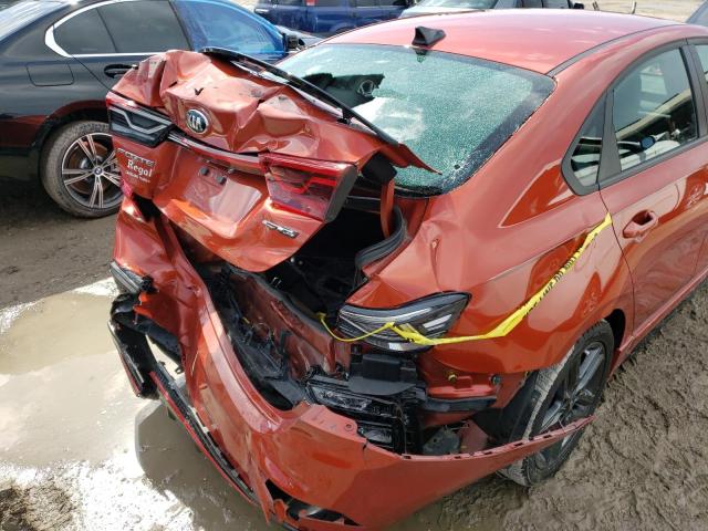 3KPF34AD0LE168646 - 2020 KIA FORTE GT L ORANGE photo 9