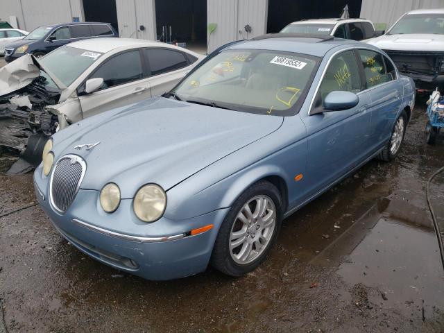 SAJWA01T25FN25566 - 2005 JAGUAR S-TYPE BLUE photo 2