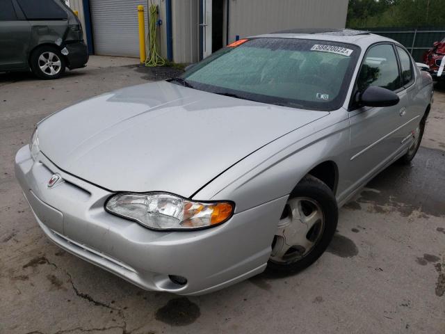 2G1WX12K1Y9253896 - 2000 CHEVROLET MONTE CARL ვერცხლისფერი ფოტო 2