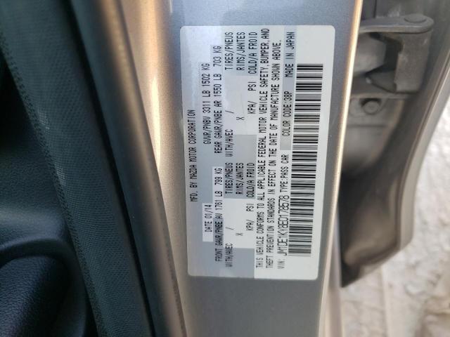 JM1DE1KY8E0178578 - 2014 MAZDA MAZDA2 SPO 银色 照片 10