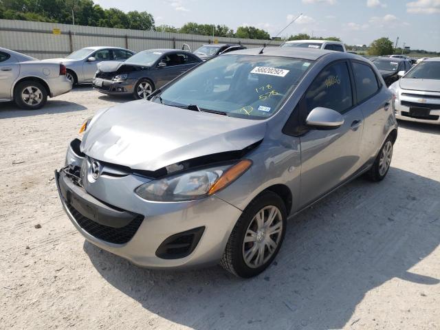 JM1DE1KY8E0178578 - 2014 MAZDA MAZDA2 SPO 银色 照片 2