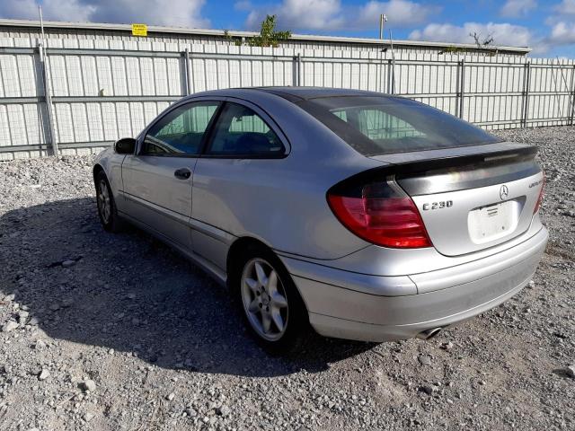 WDBRN47J72A251463 - 2002 MERCEDES-BENZ C 230K SPO SILVER photo 3