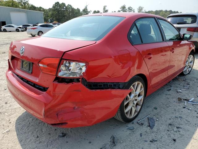 3VW2K7AJ5EM355153 - 2014 VOLKSWAGEN JETTA BASE 红色 照片 4