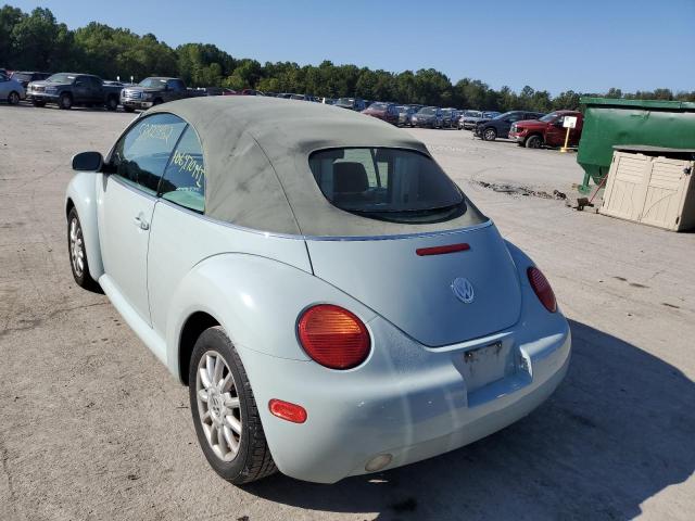 3VWCM31Y65M355893 - 2005 VOLKSWAGEN NEW BEETLE 蓝色 照片 3
