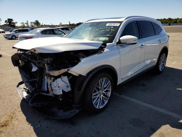 5J8YE1H83NL004846 - 2022 ACURA MDX ADVANC WHITE photo 2