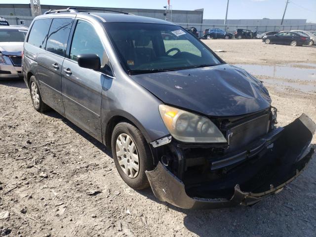 5FNRL3H26AB079375 - 2010 HONDA ODYSSEY LX GRAY photo 1