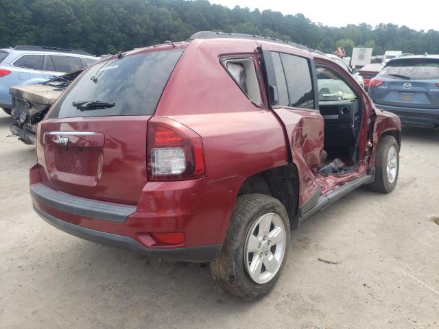 1C4NJCBA4ED572943 - 2014 JEEP COMPASS SP BURGUNDY photo 4