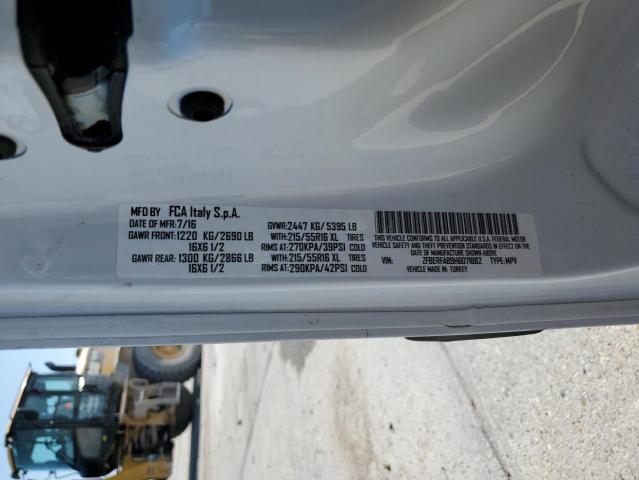 ZFBERFAB9H6D71882 - 2017 RAM PROMASTER თეთრი ფოტო 10