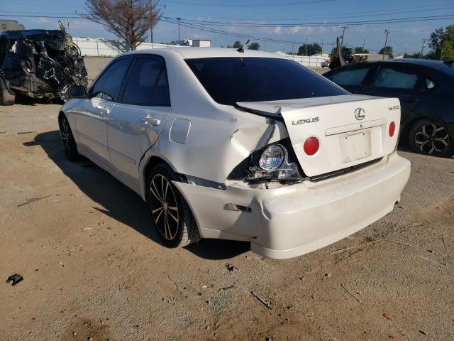 JTHBD182410033852 - 2001 LEXUS IS 300 WHITE photo 3