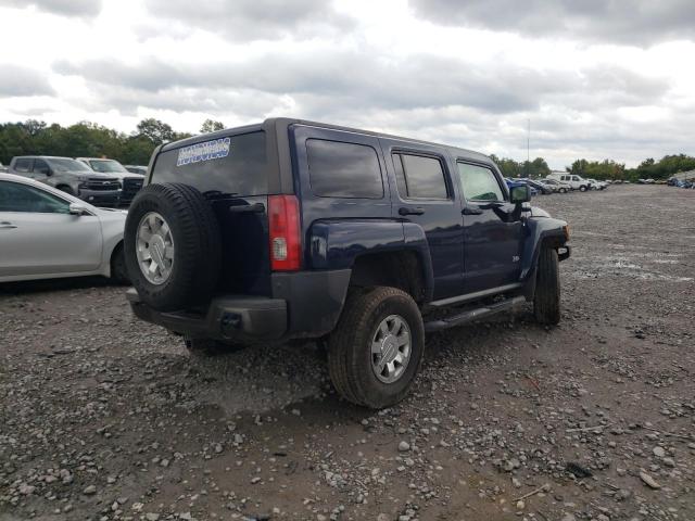 5GTDN13E978101509 - 2007 HUMMER H3 BLUE photo 4