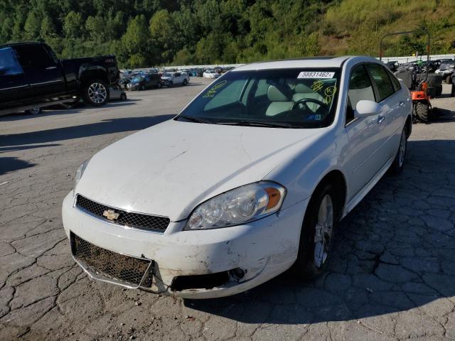 2G1WC5E38D1150670 - 2013 CHEVROLET IMPALA LTZ WHITE photo 2